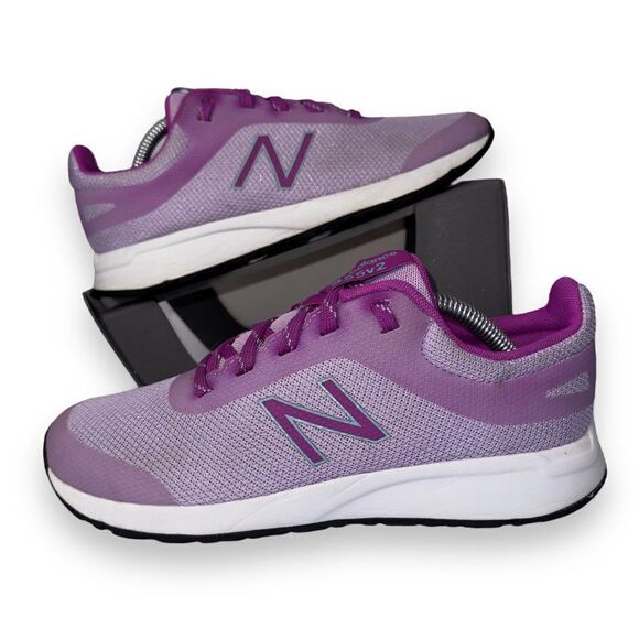 New Balance 455v2 Running Shoes Purple / White YK455VV Youth 5 Women's 6.5 - Picture 1 of 12